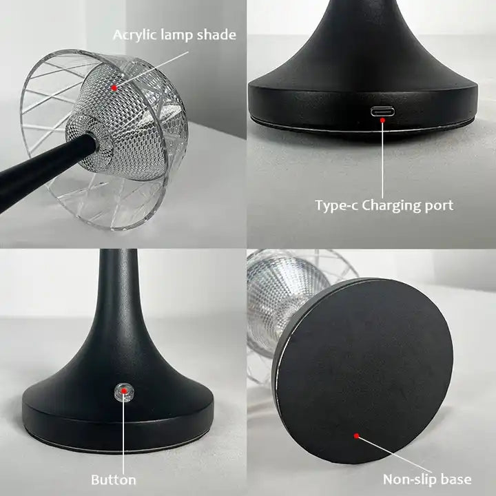 High quality rustic table lamp led Mushroom desk lamp with restaurant living room decoration