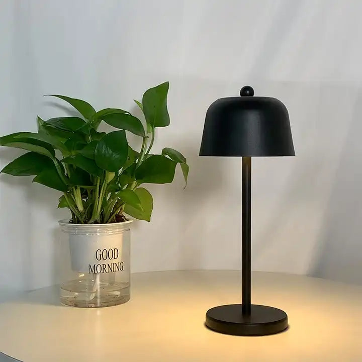 Luxury Metal Wireless Portable Small Rechargeable Hotel Bedside Fashion Led Table Lamp For Bedroom