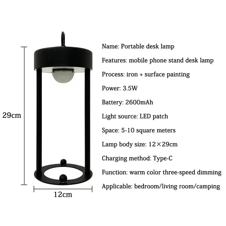 Creative Design Mobile Phone Bracket Lamp Lampada Da Tavolo Ricaricabile Other Indoor Lighting Portable Lamp