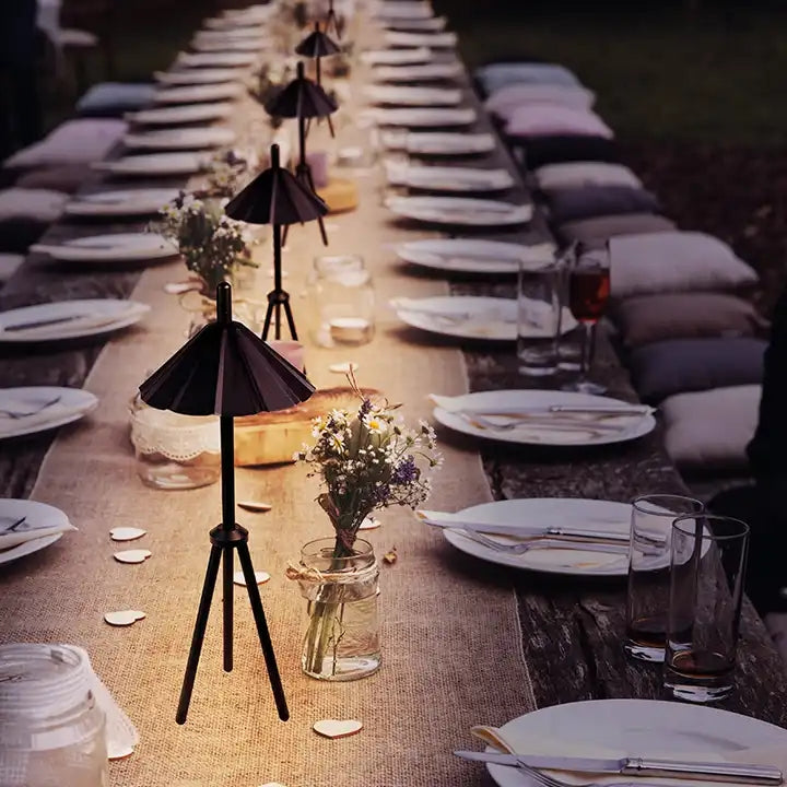 Modern led lamp table portable Touch Charging lights for home decoration for restaurant