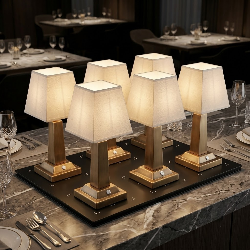 Elegant Dimming Modern LED Rechargeable Desk Lamp