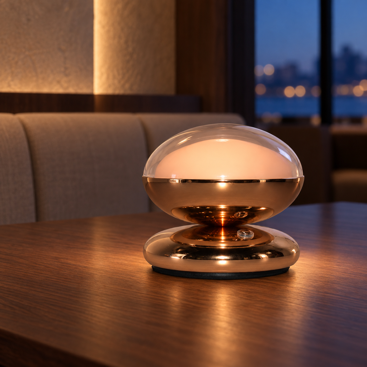 Compact Rechargeable LED Accent Table Lamp with 3000K Touch Control