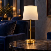 Rechargeable Fabric Shade LED Table Lamp for Hotels and Hospitality Interiors