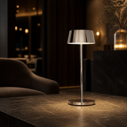 Electroplated aluminum alloy Cordless Table Lamp with 3600mAh Battery and 3-CCT Touch Control