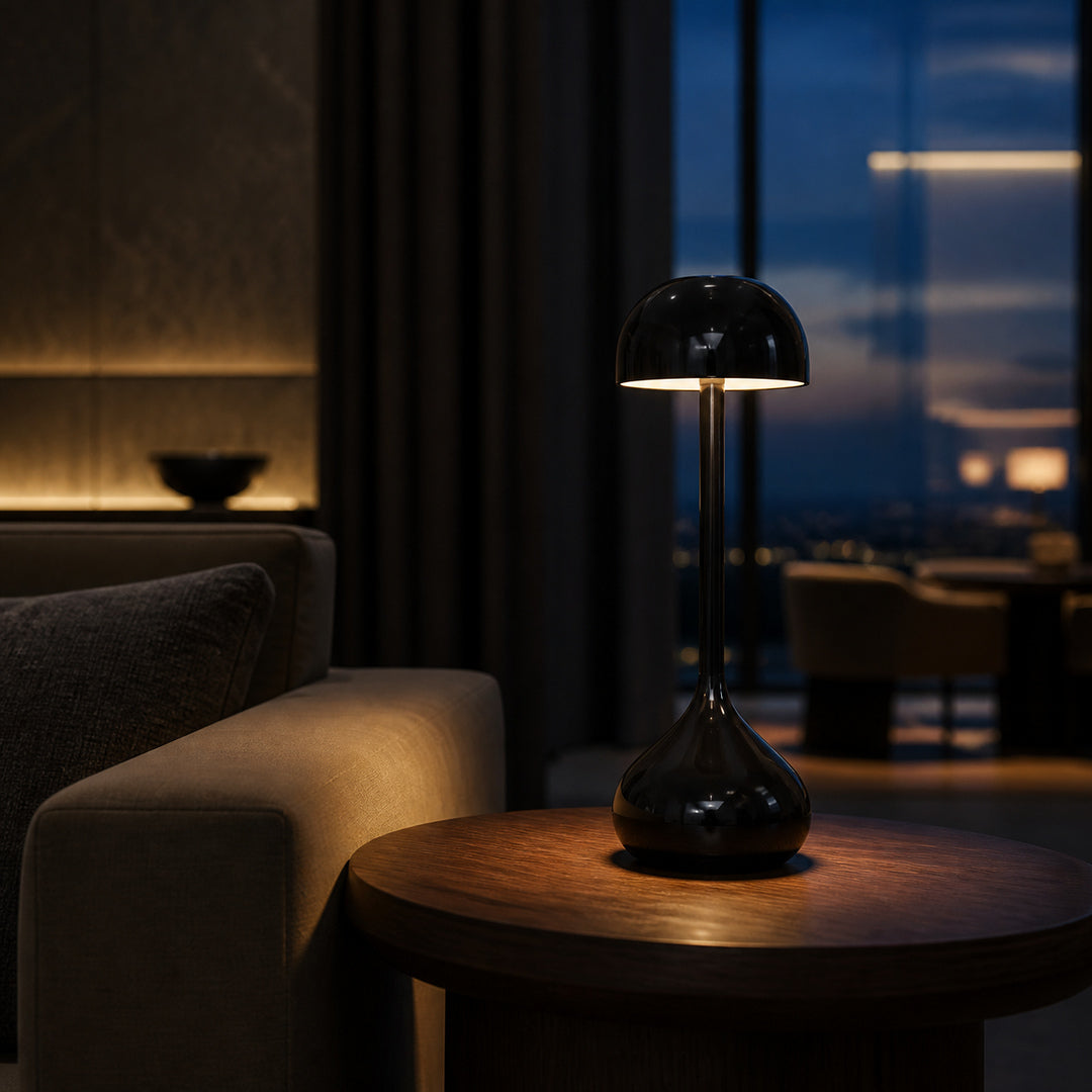 Restaurant Minimalism Aluminum Tulip Cordless LED Table Lamp