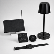 Rechargeable Restaurant Waiter Call Table Lamp System with Display and Watch Receivers