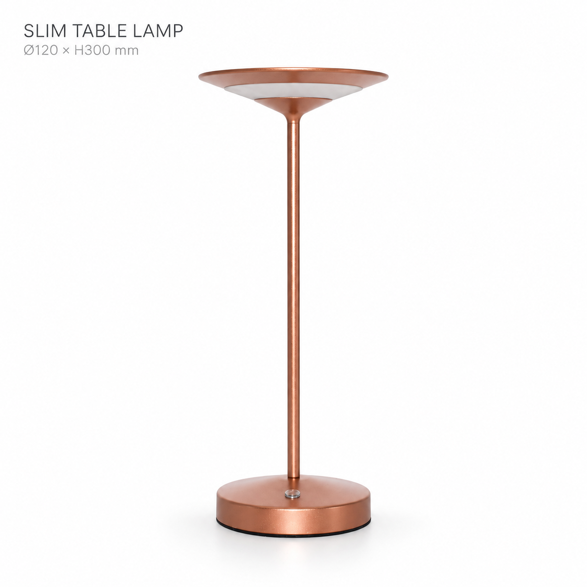 Restaurant Cordless Slim Rechargeable LED Table Lamp with 2700K Touch Control