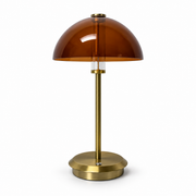 Acrylic Dome Rechargeable LED Table Lamp with 3000K Dimming and Breathing Effect for Restaurants