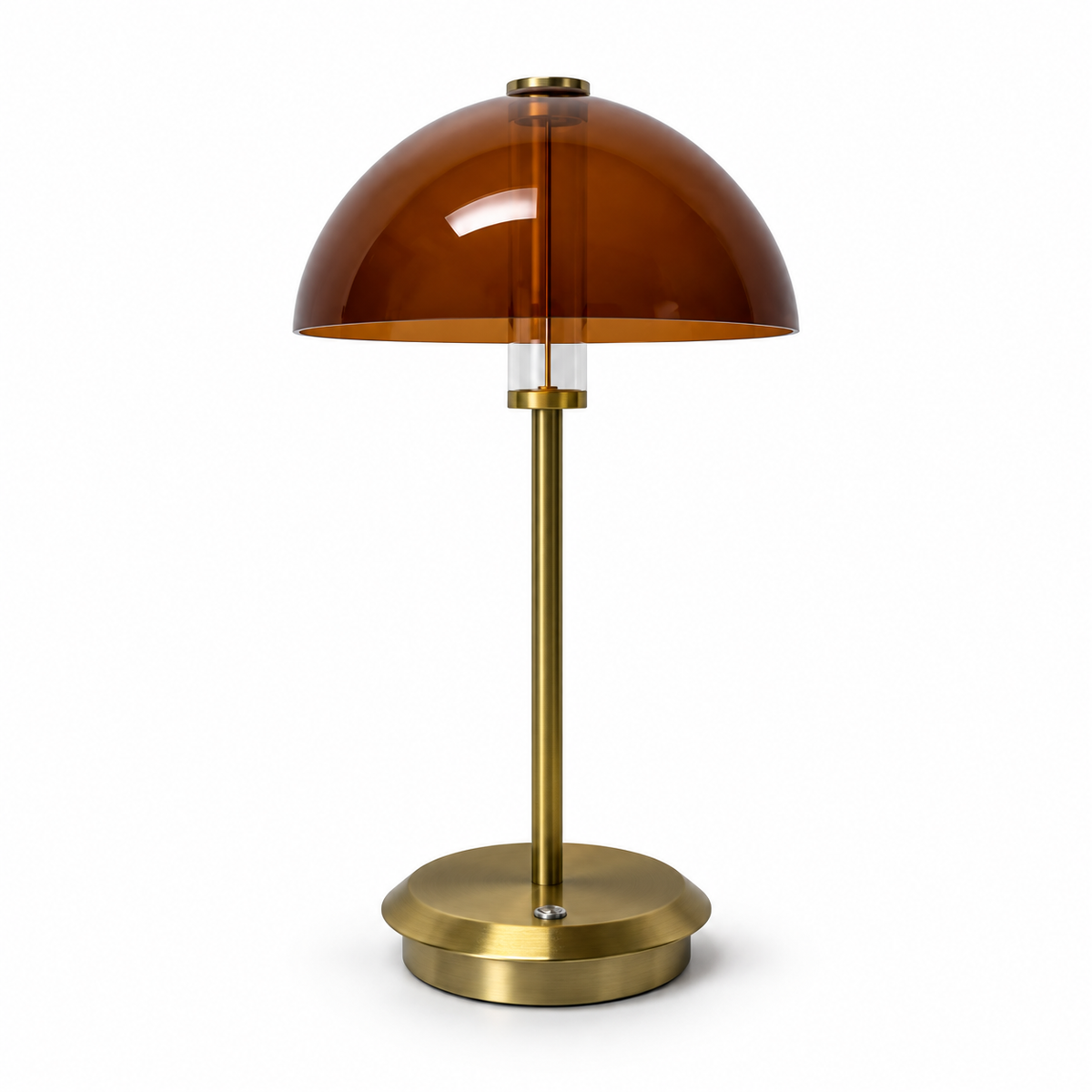 Acrylic Dome Rechargeable LED Table Lamp with 3000K Dimming and Breathing Effect for Restaurants