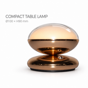 Compact Rechargeable LED Accent Table Lamp with 3000K Touch Control