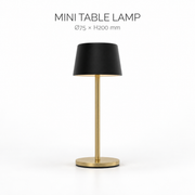 Mini Slim Aluminum Rechargeable LED Table Lamp with 3000K Warm Light for Restaurants