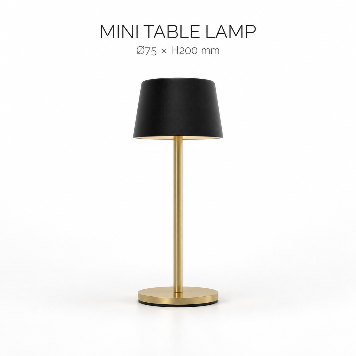 Mini Slim Aluminum Rechargeable LED Table Lamp with 3000K Warm Light for Restaurants