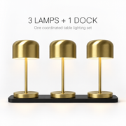 IP54 Rechargeable LED Table Lamp with Charging Dock for Restaurants and Hotels