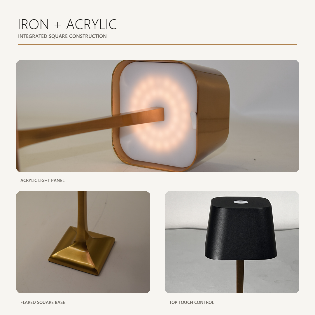 Modern Minimalist Cordless Rechargeable Table Lamp