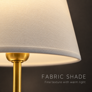 Rechargeable Fabric Shade LED Table Lamp for Hotels and Hospitality Interiors