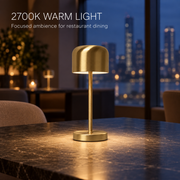 IP54 Rechargeable LED Table Lamp with Charging Dock for Restaurants and Hotels