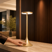 3W Aluminum Rechargeable Restaurant Table Lamp with Touch Dimming and 2000mAh Battery