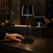 Rechargeable Restaurant Waiter Call Table Lamp System with Display and Watch Receivers