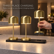 IP54 Rechargeable LED Table Lamp with Charging Dock for Restaurants and Hotels