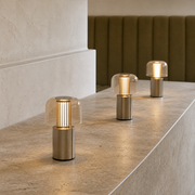 2W Acrylic Mushroom Rechargeable Restaurant Table Lamp with 2600mAh Battery and Type-C Charging