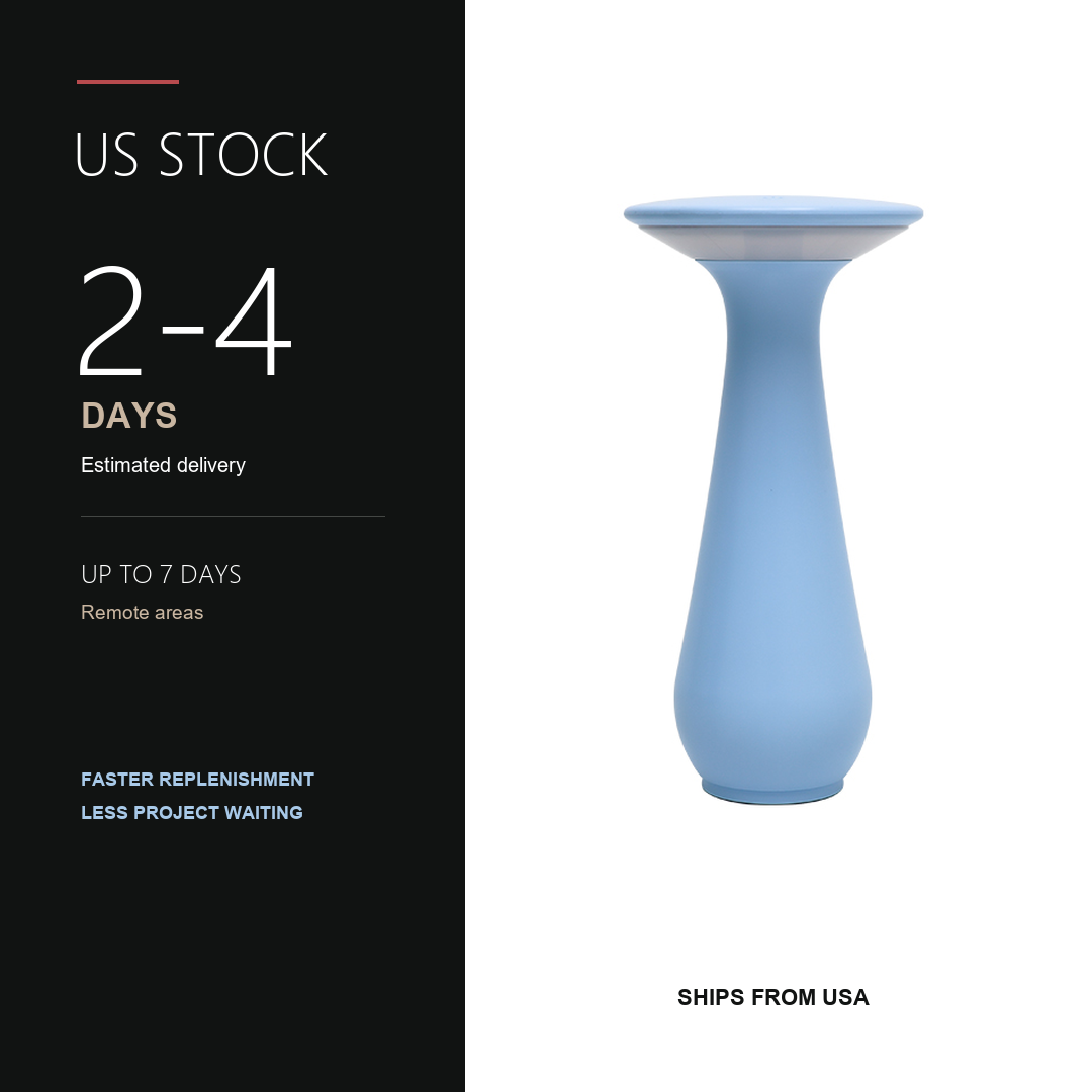 VASE SHAPED 2W CORDLESS TABLE LAMP WITH TOUCH DIMMING AND FLOWER HOLDER