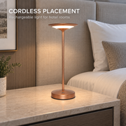 Restaurant Cordless Slim Rechargeable LED Table Lamp with 2700K Touch Control
