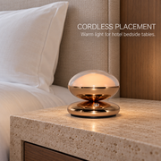 Compact Rechargeable LED Accent Table Lamp with 3000K Touch Control