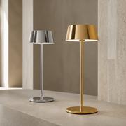 Electroplated aluminum alloy Cordless Table Lamp with 3600mAh Battery and 3-CCT Touch Control