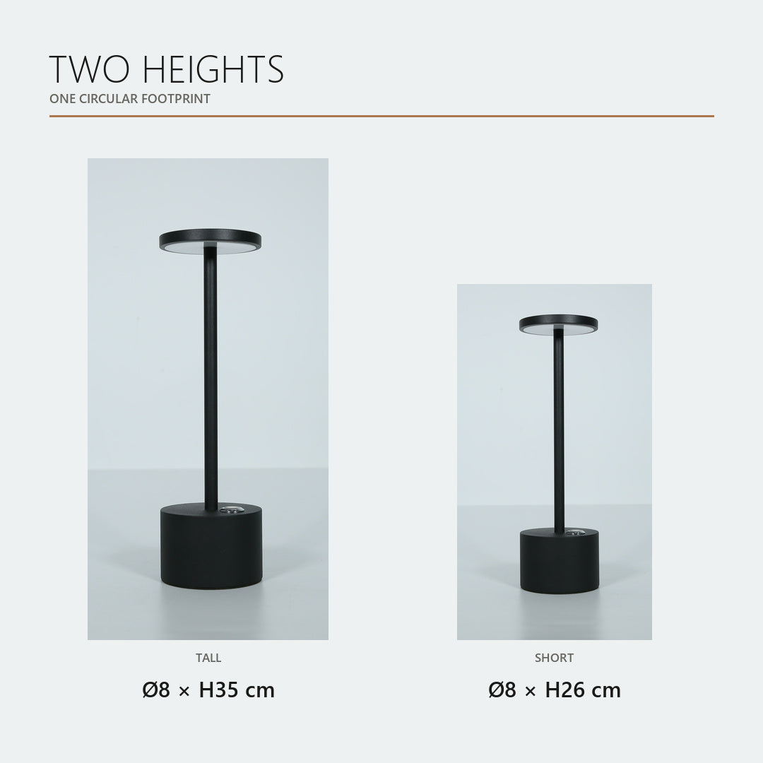 Modern Minimalist Cordless Rechargeable Table Lamp