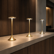 3W Aluminum Rechargeable Restaurant Table Lamp with Touch Dimming and 2000mAh Battery