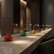 Angel Eye Flexible Gooseneck Rechargeable Restaurant Table Lamp with 1800mAh Battery
