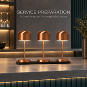 IP54 Rechargeable LED Table Lamp with Charging Dock for Restaurants and Hotels