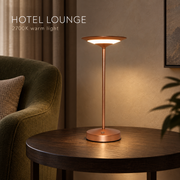 Restaurant Cordless Slim Rechargeable LED Table Lamp with 2700K Touch Control