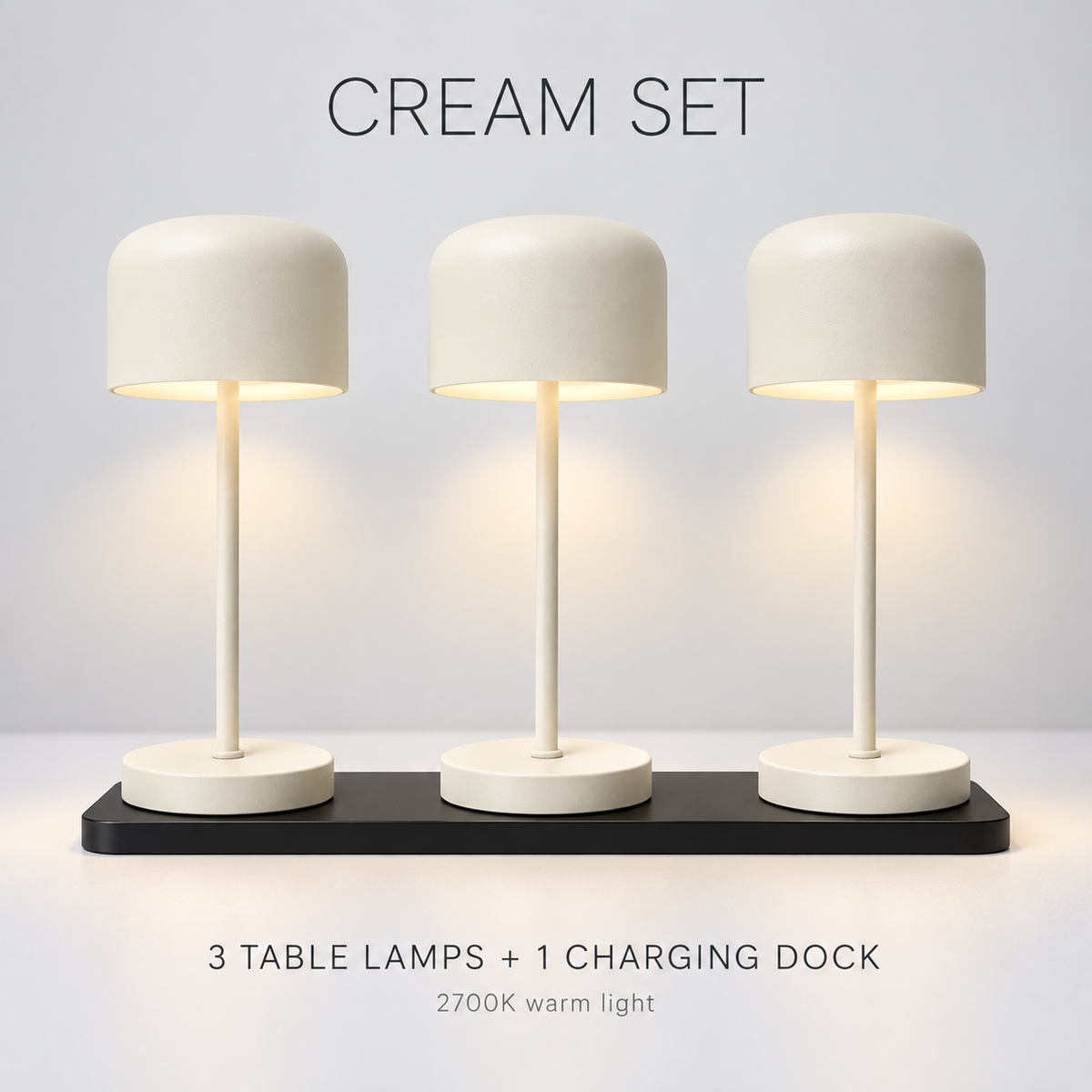 IP54 Rechargeable LED Table Lamp with Charging Dock for Restaurants and Hotels detail image 2