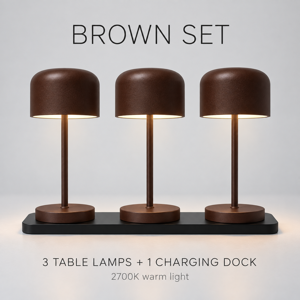 IP54 Rechargeable LED Table Lamp with Charging Dock for Restaurants and Hotels detail image 3