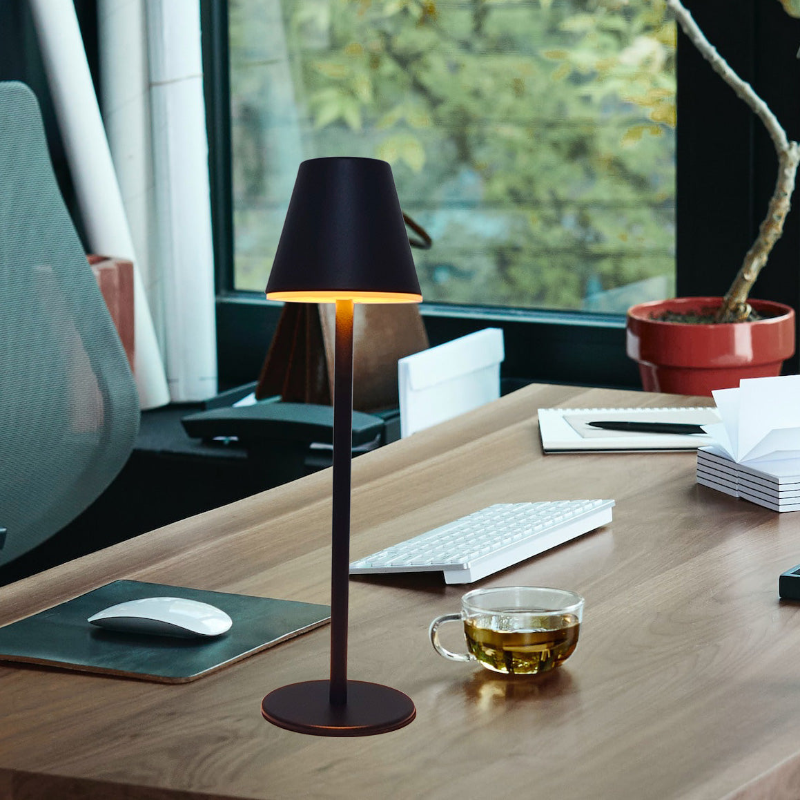 Modern battery lamps home decor dimmable bedside Tafellamp tisch lampe touch bar rechargeable cordless led table lamp restaurant