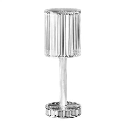Dropshipping Modern Cordless Battery Table Light Bedroom Bedside Rgb Rechargeable Crystal Led Touch Table Lamp