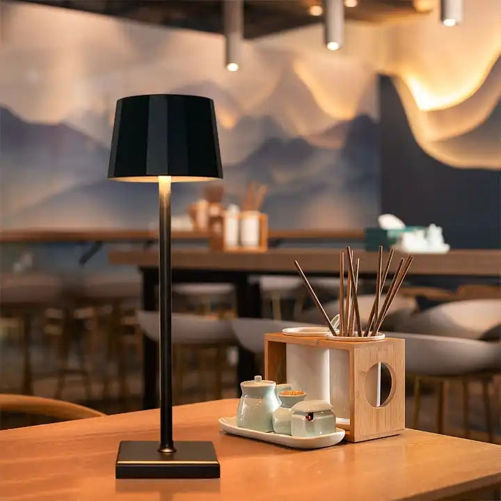 Cordless Table Lamp Usb Rechargeable Luxury Hotel Restaurant Bar Decor Touch Led Dining Table Lamps