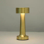 Portable Cordless Rechargeable Metal Led table lamp for Restaurant Hotel Bar Home