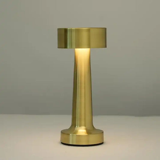 Portable Cordless Rechargeable Metal Led table lamp for Restaurant Hotel Bar Home
