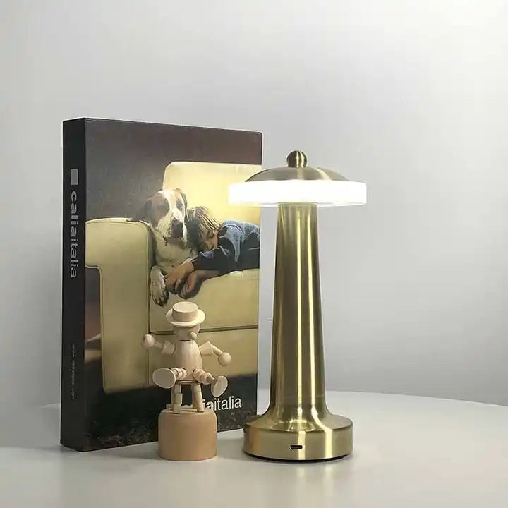 Portable chargeable Dimmable Night restaurant rechargeable cordless led Touch Reading table lamps for bar home