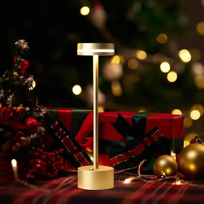 Aluminum alloy Rechargeable lithium battery dimmable table lamp lampes de table for outdoor decoration