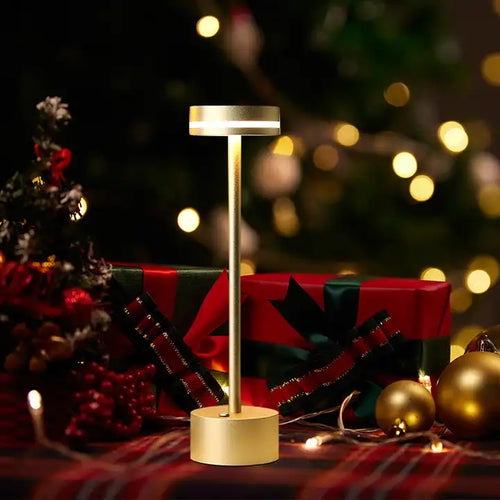 Aluminum alloy Rechargeable lithium battery dimmable table lamp lampes de table for outdoor decoration