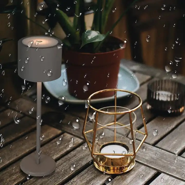 Modern Hotel Style Rechargeable LED Table Lamp Portable Outdoor Cordless Electric Table Lamp