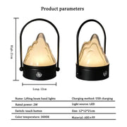 Modern luxury wireless night light smart desk lamp cordless rechargeable led bar portable table lamps with handle