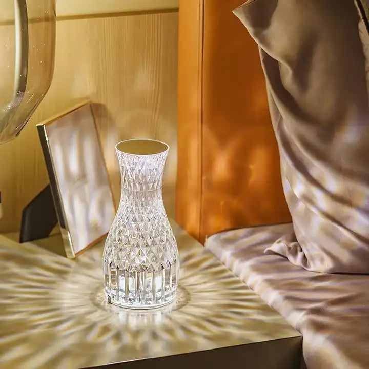 Portable Creative Romantic Touch Control Acrylic Table Lamps For Home Cafe Hotel Atmosphere Lighting