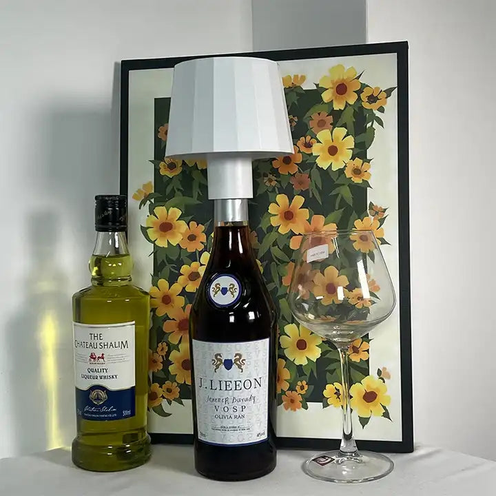 IP54 Waterproof Hotel Dining Wine Bottle Lamp Holder LED Night Atmosphere Lamp Table Decor Lamp