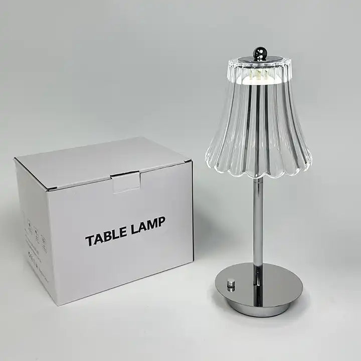 Wireless table lamp with USB charging port Touch control 3-way dimmable for bedside living room