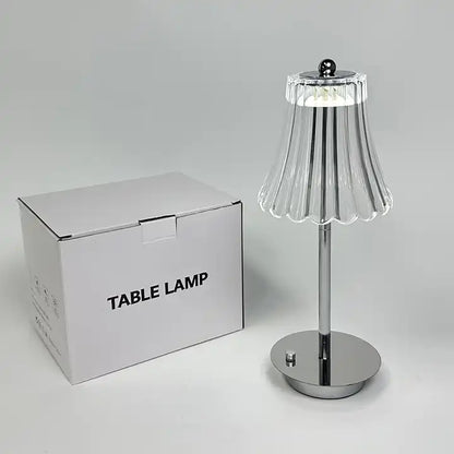 Wireless table lamp with USB charging port Touch control 3-way dimmable for bedside living room