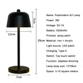 Luxury Metal Wireless Portable Small Rechargeable Hotel Bedside Fashion Led Table Lamp For Bedroom
